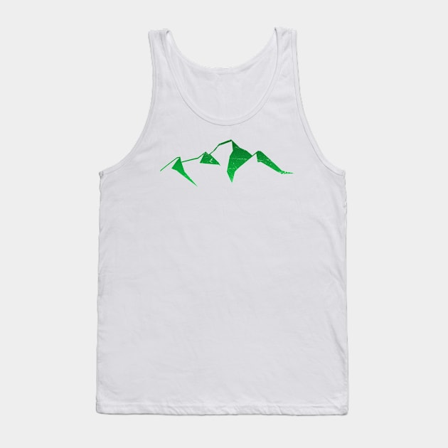 Mountain Green Tank Top by pholange